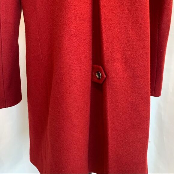 KARL Lagerfeld red jacket coat Sz M - Picture 6 of 13